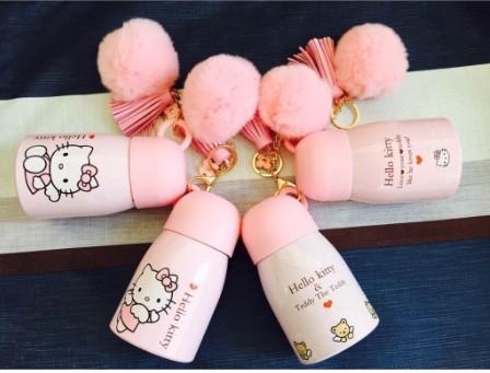 【READY STOCK】300ml Kitty Fashion Penguin Vacuum Cup 300ml 可爱凯蒂猫不锈钢水杯子