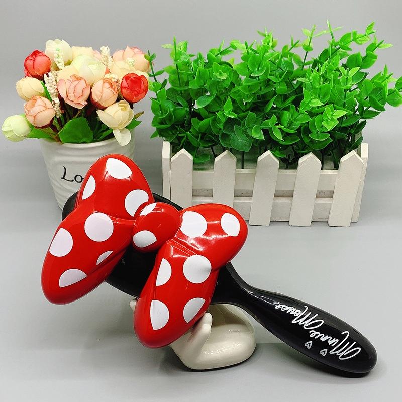 【READY STOCK】 Mickey Mouse comb Minnie comb Airbag comb米奇气垫梳子/ 蝴蝶结气垫梳子 MICKEY BLACK